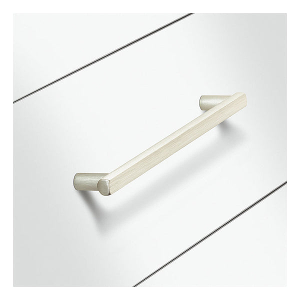 106.60.616 Furniture handle, Handle with base, aluminium - Häfele Design model H1560, Dim. A: 218 mm, dim. B: 31 mm, dim. C: 192 mm, champagne coloured
