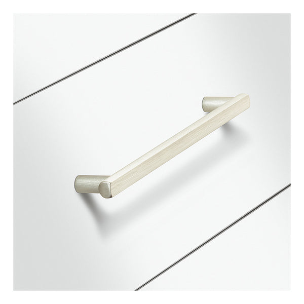 106.60.618 Furniture handle, Handle with base, aluminium - Häfele Design model H1560, Dim. A: 346 mm, dim. B: 31 mm, dim. C: 320 mm, champagne coloured