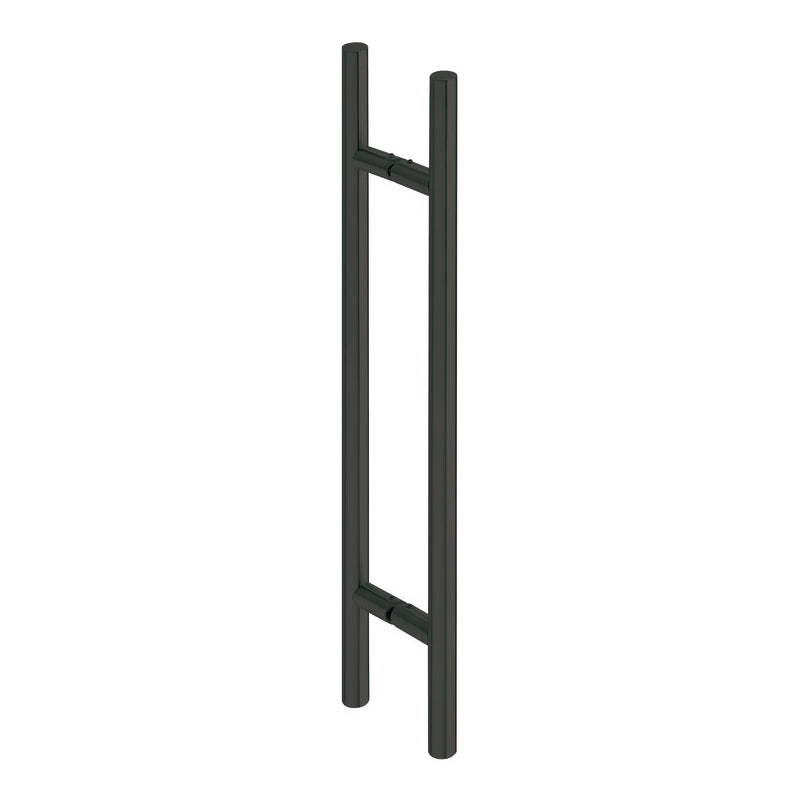 903.06.033  Pull Handles for Sliding Doors, Stainless steel, on both sides, round Dimensions: 600 x 400 mm, Graphite Black