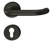 903.92.143 Door handle set, Stainless steel, Startec, model LDH 2170, black, PVD coated