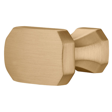 106.70.172 Furniture knob - brushed, Gold coloured, Length: 36 mm, Width: 20.4 mm, Height: 31 mm