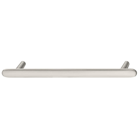 106.70.107 Furniture handle, Handle with base, zinc alloy Häfele Design, Model H2135, Nickel plated, Brushed, Dim. A: 174 mm, Dim. C: 128 mm