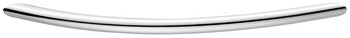 117.31.252 Furniture handle, bow handle, steel dim. A: 221 mm, dim. B: 32 mm, dim. C: 192 mm, chrome plated, polished