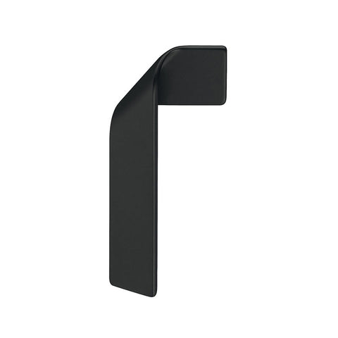 101.69.510 Furniture Handle, Finger pull handle, zinc alloy Hafele Design Model H2155 - Black, Antibacterial, Matt, Right