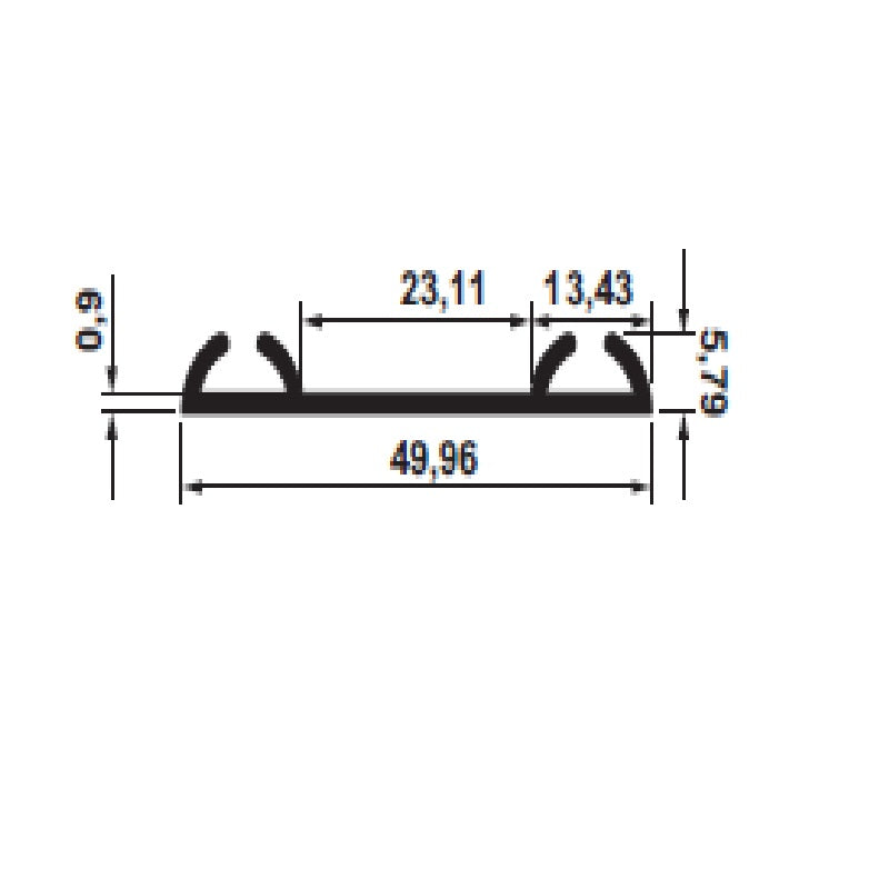 Top Bottom Track 402.37.018 Basic 60 Fittings for 2 Leaf Door with 2pcs Top/Bottom Trac ...